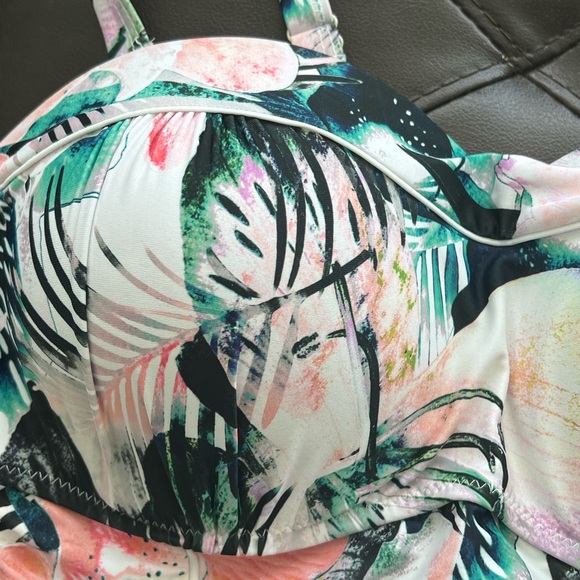 NWT Biki Tropical Plus Size One Piece Swimsuit - Picture 5 of 7